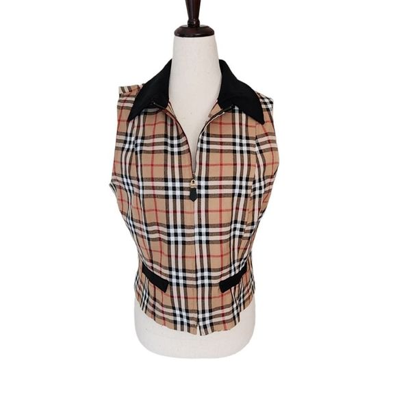 Vintage Jackets & Blazers - VINTAGE 80's Nova Check Vest Jacket 9/10 Medium